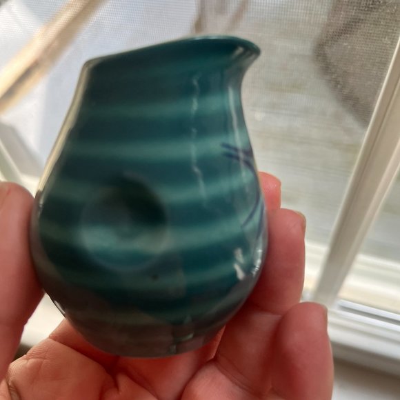 Vintage San Isidro Ceramic Mini Creamer Toothpick Holder Vajilla Hotel 2 3/8”. - Picture 2 of 4